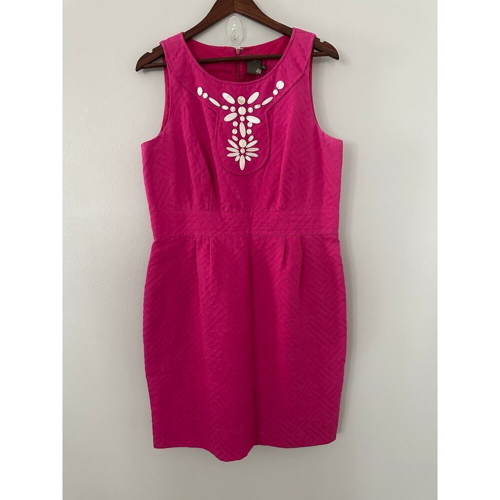 Taylor Sleeveless Sheath Shell Accent dress size 14